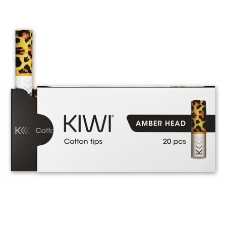 KIWI - Cotton Filter Tips Amber Head (20 Stück)